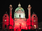 Karlskirche in Rot / Erzdiözese Wien/Schönlaub, Erzdiözese Wien/ Schönlaub Red Wednesday 2023