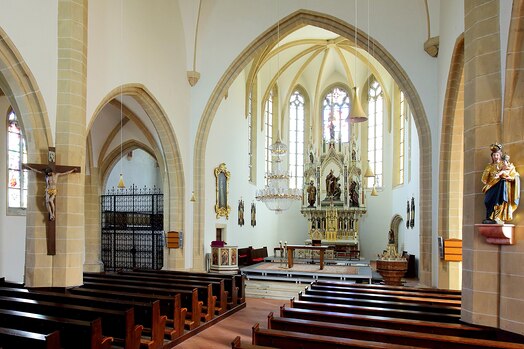 Innenraum der Großrußbacher Kirche