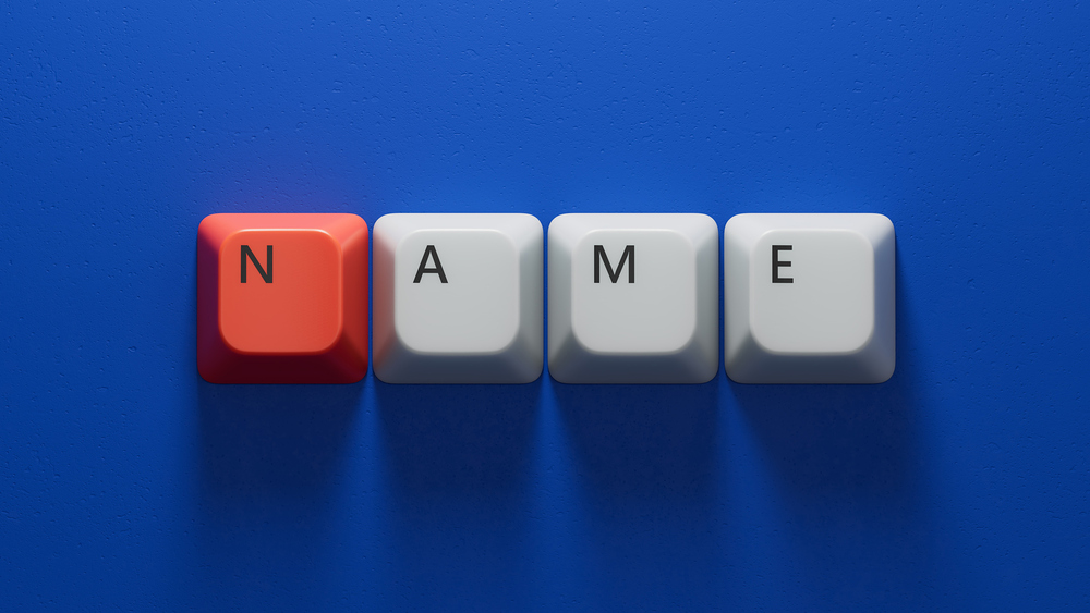 concept word name on Computer keyboard keys.close up of Computer keyboard keys,Business Concept.3D rendering on blue background. / bo feng; Stock-Fotografie-ID:2264469260