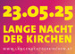 Plakat Lange Nacht der Kirchen 2025 / Lange Nacht der Kirchen Plakat Lange Nacht der Kirchen 2025