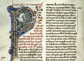 Detail aus einer Handschrift um 1200/Stift Klosterneuburg