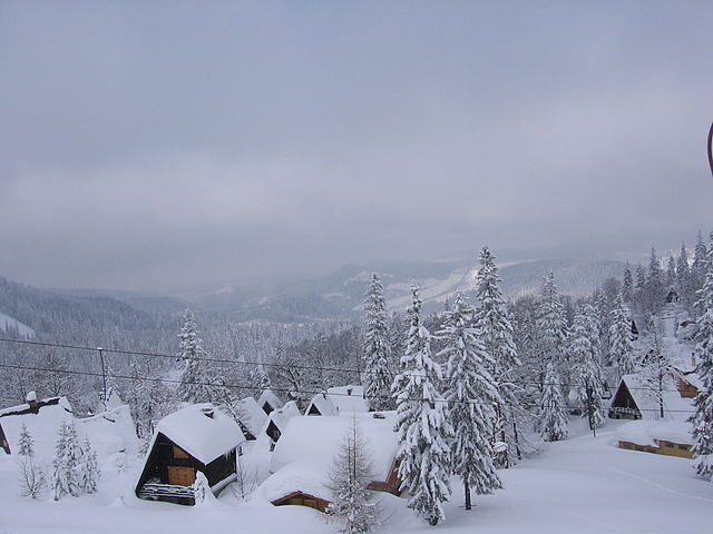 winterliches Gebirge Bosniens