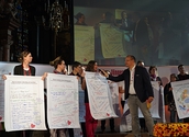 Präsentation der Ergebnisse im Stephansdom