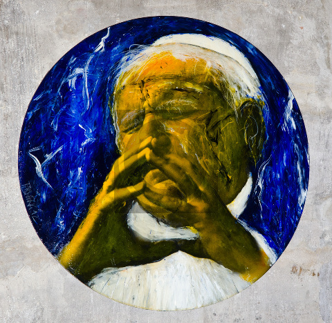 kathbild.at/Rupprecht Bild / Tondo des sel. Papst Johannes Paul II. von Bernd Fasching