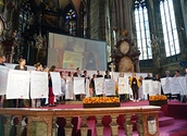 Präsentation der Ergebnisse im Stephansdom