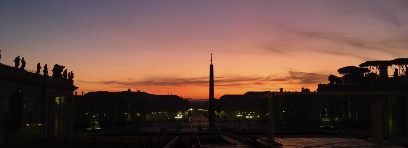 Morgenröte in Rom / Georg Schimmerl