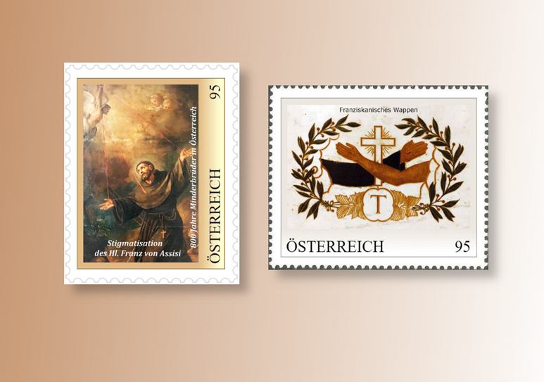 Sonderbriefmarken zum Jubiläum 800 Jahre Minoriten in Österreich