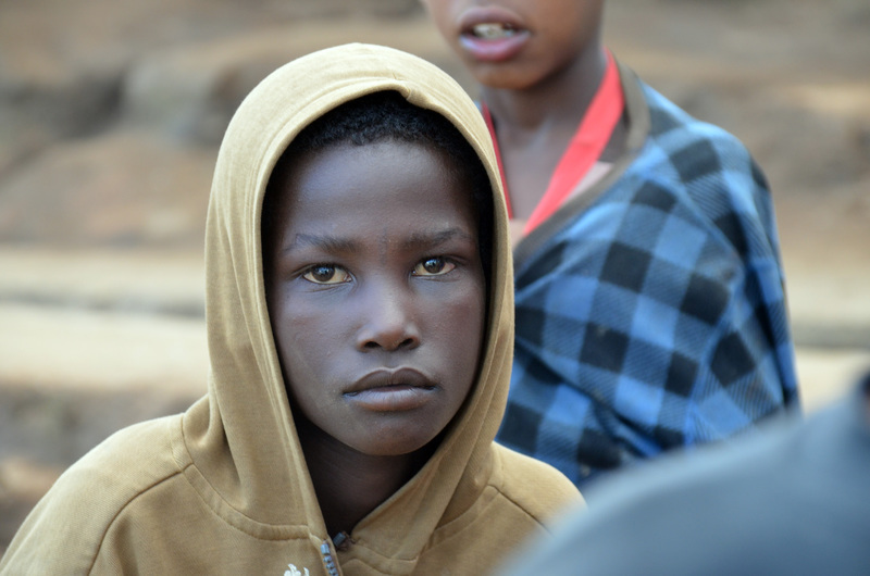 Flüchtlingskind in Afrika