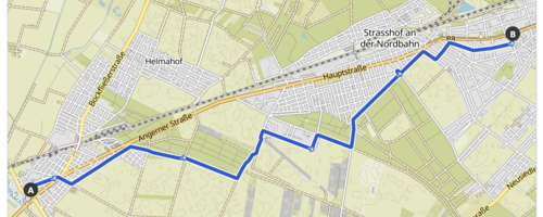 Route Deutsch-Wagram - Strasshof - Silberwald