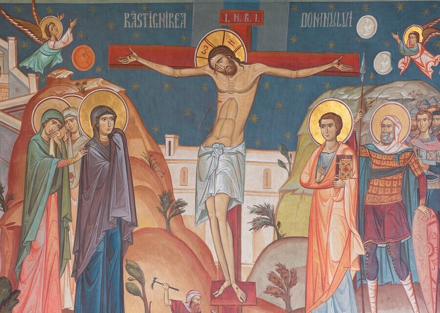 Christus stirbt am Kreuz