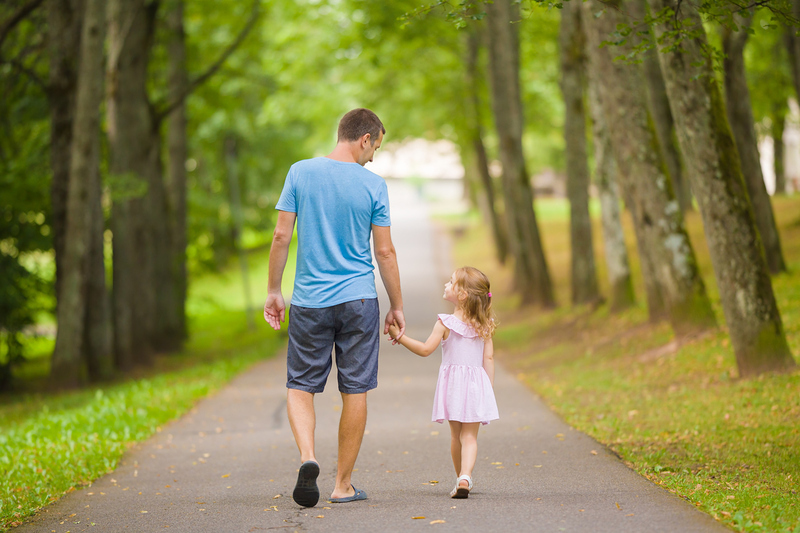 Vater und Tochter