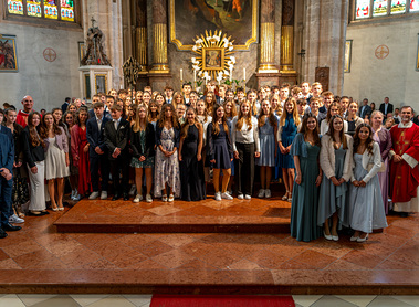 Gruppenfoto der Firmung in St. Othmar