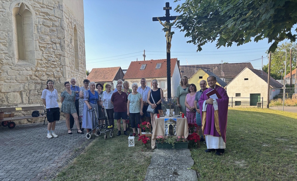 Die Choleraprozession in Waidendorf / Josef Antoci Die Choleraprozession in Waidendorf