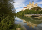 Historic Melk abbey facade. Wachau valley. Danube river. Austria