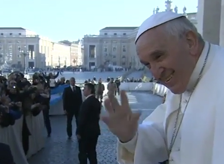 Papst Franziskus bei Generalaudienz