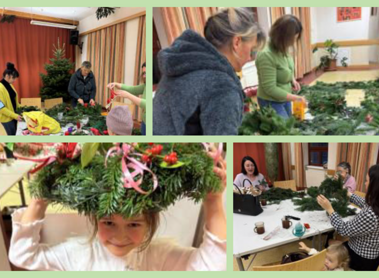 Adventkranzbinden 2025 / Pfarre Neuottakring