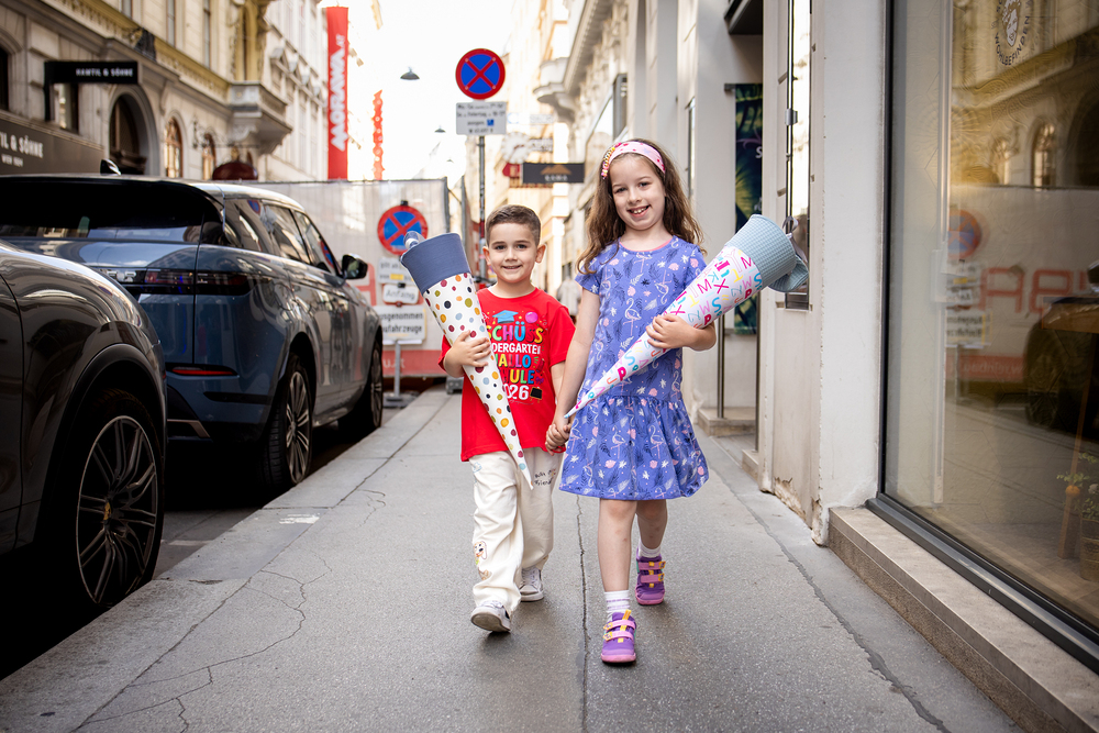 Schulstart: Mit Schultüten Müttern in Not helfen / Erzdiözese Wien/ Stephan Schönlaub Schulstart: Mit Schultüten Müttern in Not helfen