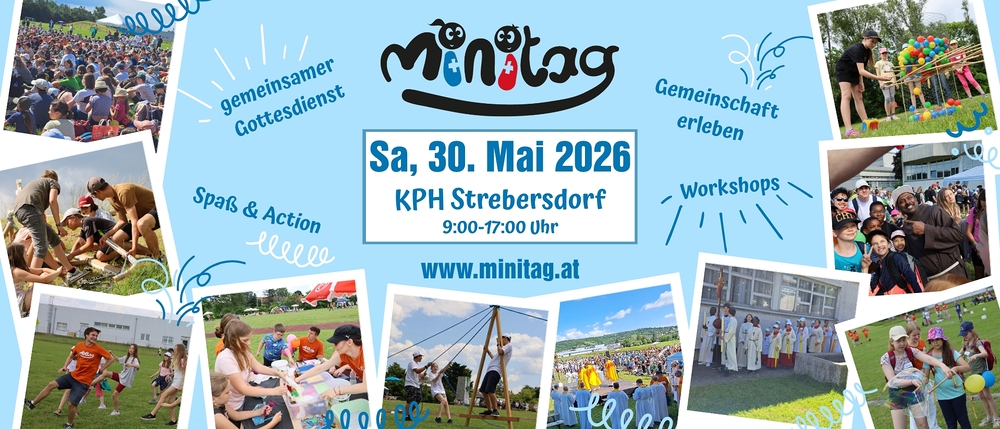 Minitag 2026 / Erzdiözese Wien/Junge Kirche Werbung für den Minitag 2026