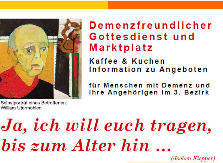 Plakat Demenzfreundlicher Gottesdienst und Marktplatz