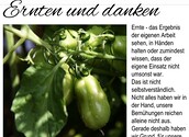 Ernten und danken