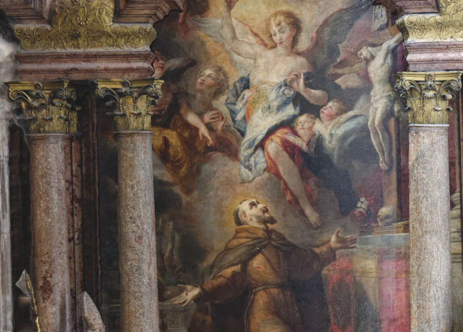 Franziskus-Altar im Stephansdom (linkes Seitenschiff). / ©Archiv der Dombauhütte/Franz Zehetner